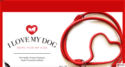 Desktop Screenshot of ilovemydogmorethanmykids.com