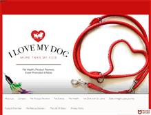 Tablet Screenshot of ilovemydogmorethanmykids.com